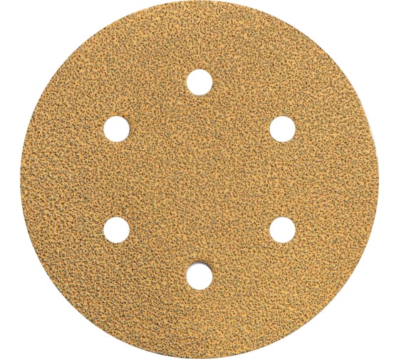 Изображение товара Круг шлифовальный на липучке siaone 1944 (5+1 шт; 150 мм; 6 отверстий; P40) sia Abrasives so6-150-6-040