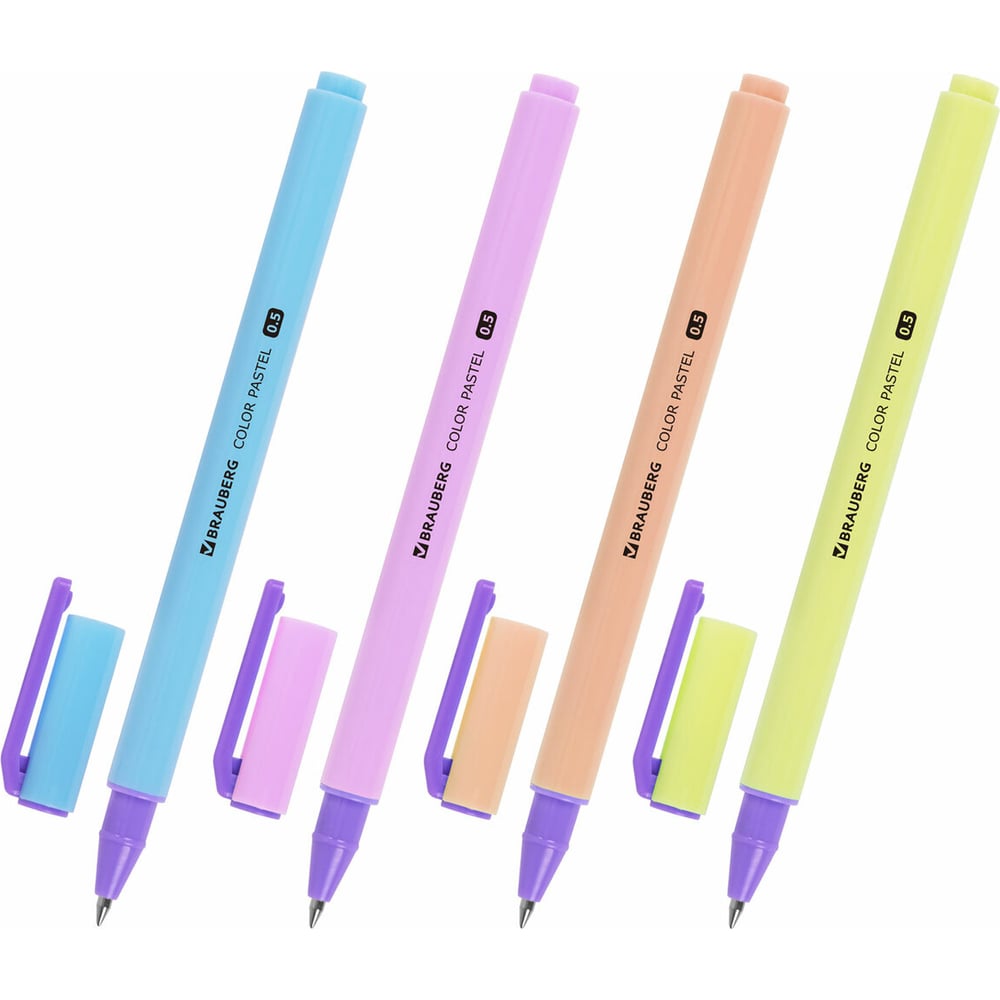 Изображение товара Гелевая ручка Color Pastel синяя BRAUBERG 0.5 мм