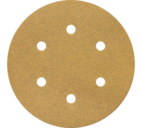 Изображение товара Круг шлифовальный на липучке siaone 1944 (5+1 шт; 150 мм; 6 отверстий; P100) sia Abrasives so6-150-6-100