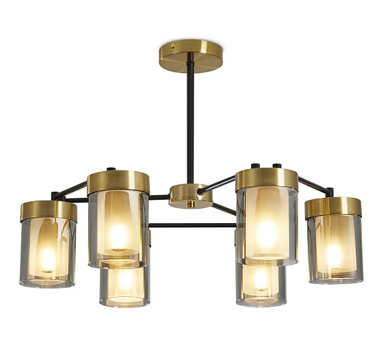 Изображение товара Подвесной светильник Freya Lora Черный и Латунь Металл FR5432PL-06BBS