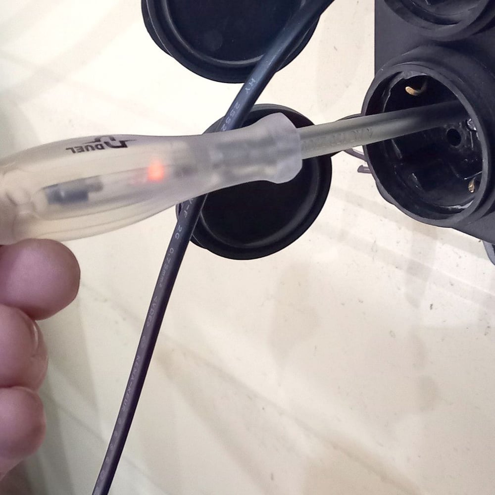 Изображение товара Индикатор фазы прямой шлиц DUEL Sl3.5x80 мм, длина 172мм, DE6106CP