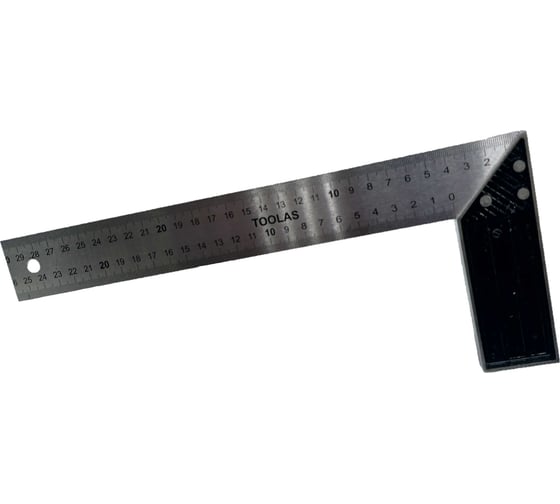 Изображение товара Угольник столярный TOOLAS 300 мм (нерж.) 00013537