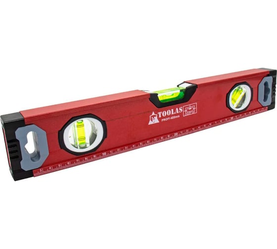 Изображение товара Уровень c магнитом TOOLAS ПРОФИ 400 мм 00003435