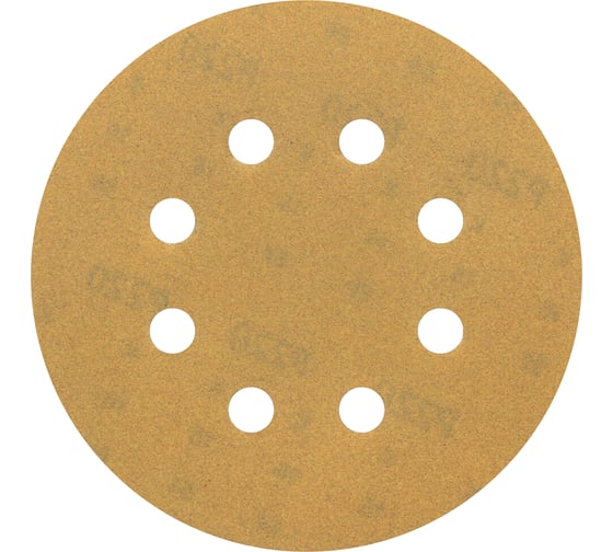 Изображение товара Круг шлифовальный на липучке siaone 1944 (5+1 шт; 125 мм; 8 отверстий; P220) sia Abrasives so6-125-8-220