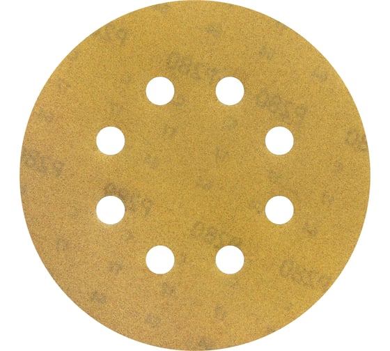 Изображение товара Круг шлифовальный на липучке siaone 1944 (5+1 шт; 125 мм; 8 отверстий; P280) sia Abrasives so6-125-8-280