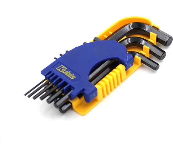 Изображение товара Ключи шестигранные KUBIS 9 шт, 1.5, 2, 2.5, 3, 4, 5, 6, 8, 10 мм, CrV 02-08-9009