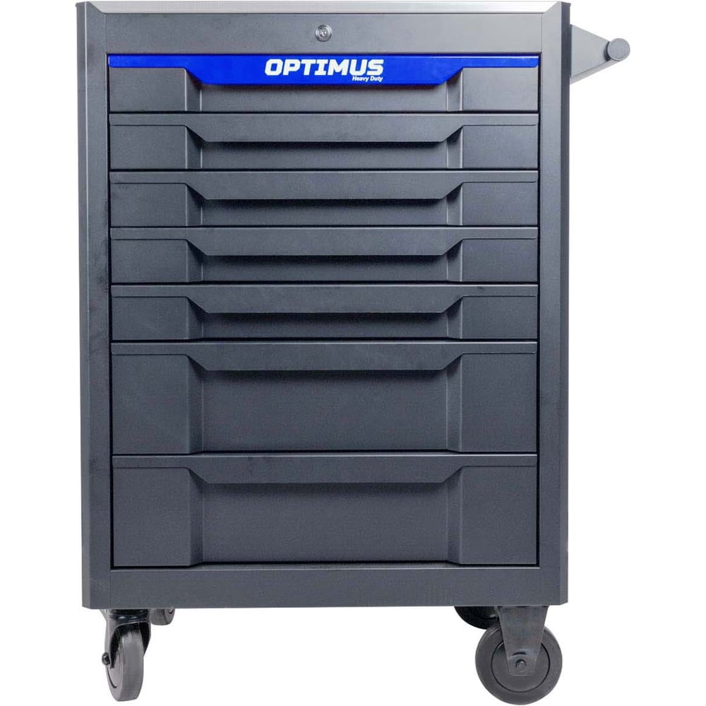 Изображение товара Инструментальная тележка Optimus 7 полок с 298 предметами, металлическая столешница
