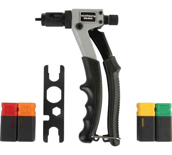 Изображение товара Заклепочник для резьбовых заклепок WIEDERKRAFT M3-M6 WDK-RN135