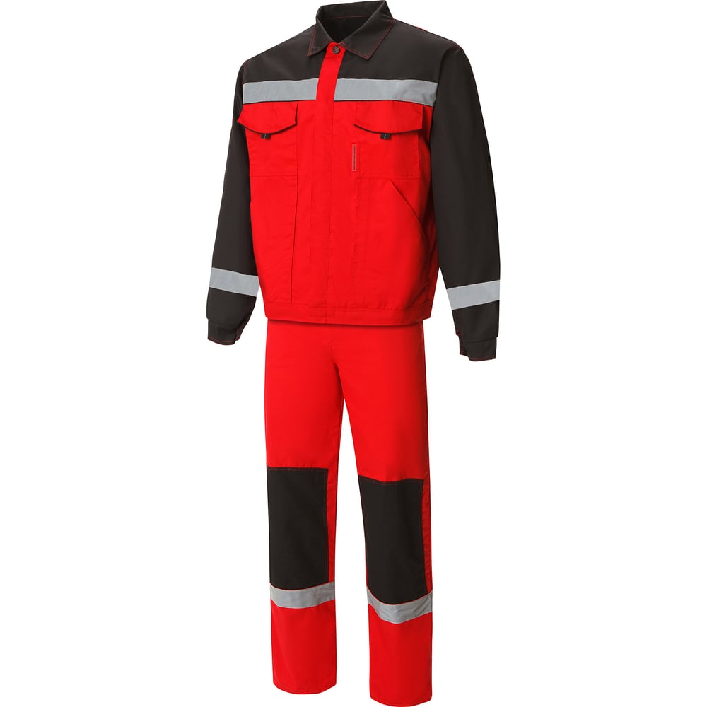 Изображение товара Костюм СОЮЗСПЕЦОДЕЖДА Мастер-Люкс красный/черный 56-58 для мужчин