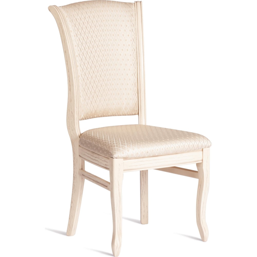 Изображение товара Стул Tetchair VERSAL мягкое сидение, бук, 51x48x106 см, бежевый патина, жаккард бежевый 20573