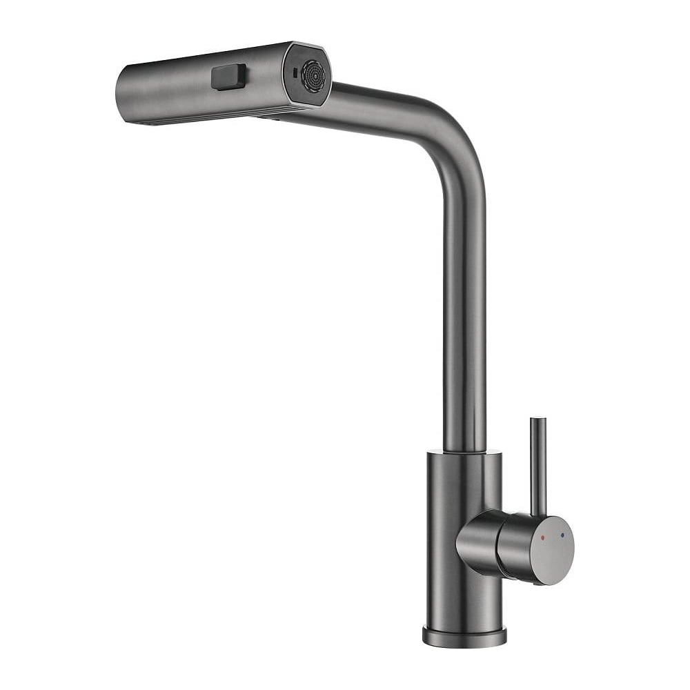 Изображение товара Современный однорычажный смеситель для кухни Shevanik S263T с выдвижным изливом