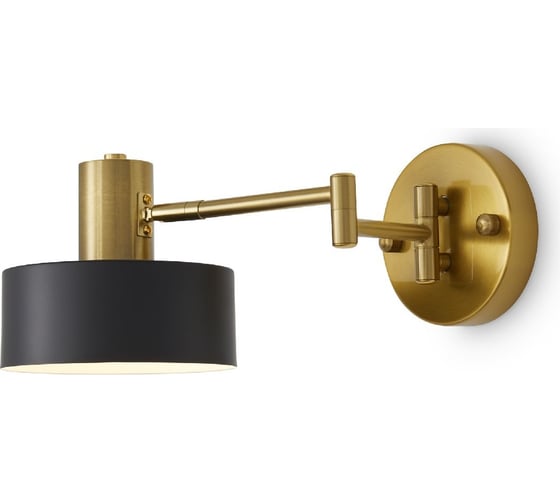 Изображение товара Настенный светильник (бра) Freya Izza Черный и Латунь Металл FR4008WL-01BBS