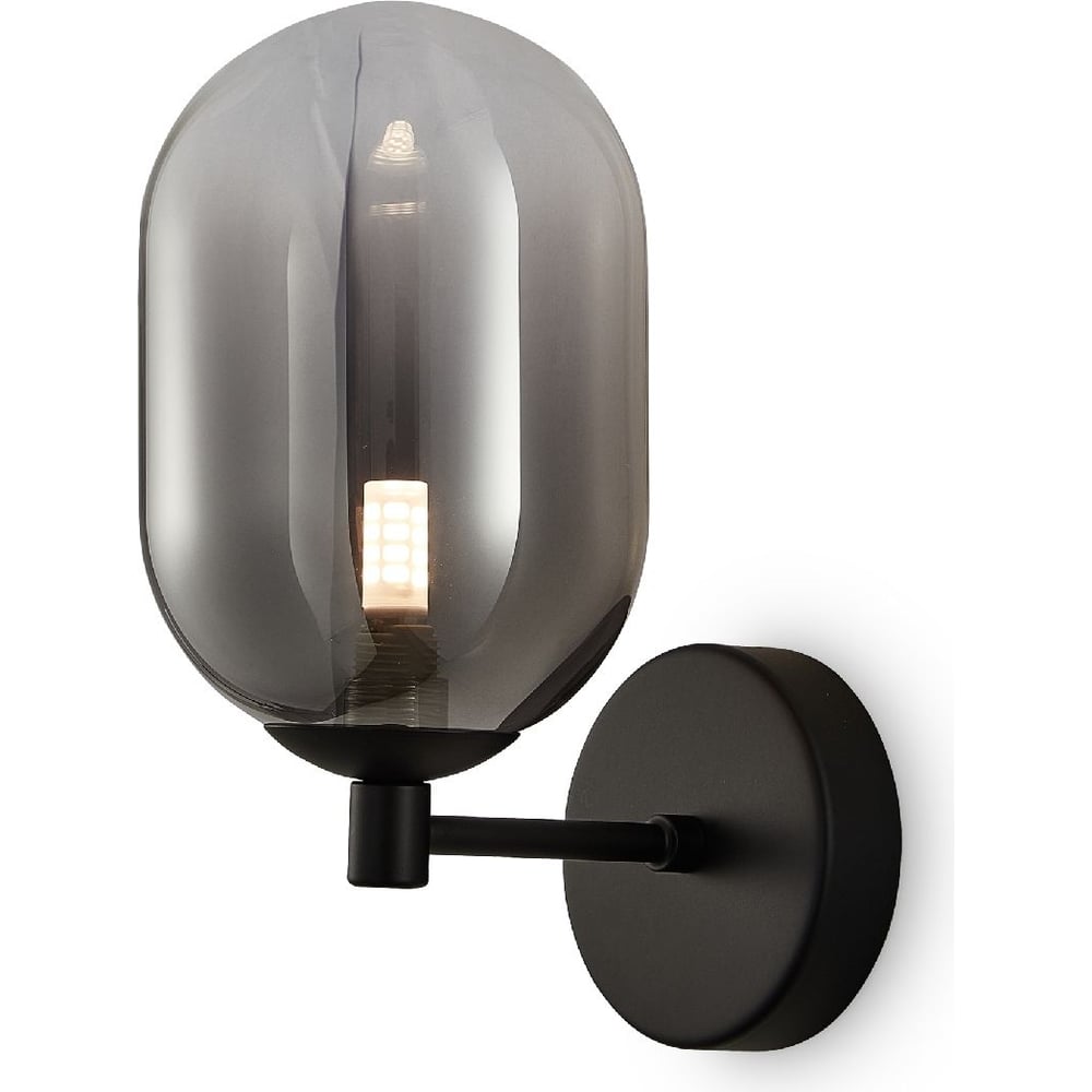 Изображение товара Настенный светильник Freya Tesse с одной галогенной лампой черный стиль модерн