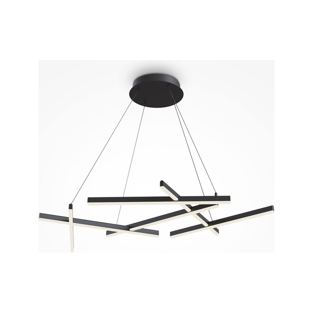 Изображение товара Подвесной светильник MAYTONI Line модуль 6 LED 80 Вт современный стиль черный акрил