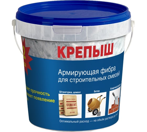 Изображение товара Армирующая фибра Крепыш 1,0 кг Arm-1,0