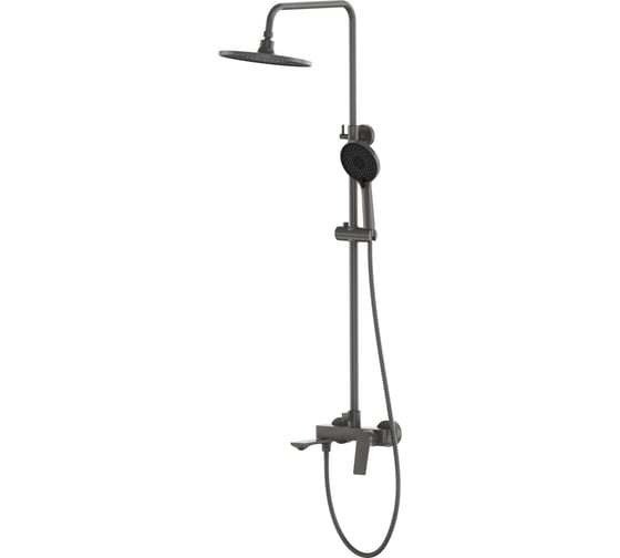 Изображение товара Душевая стойка с тропическим душем и поворотным смесителем Tokito TOK-RAI-1017GM