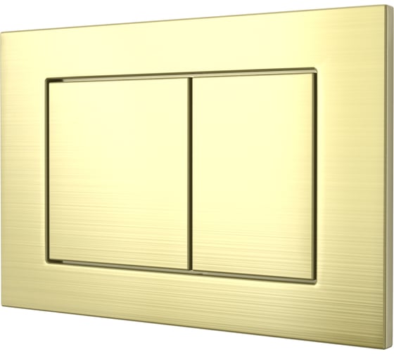 Изображение товара Кнопка смыва для инсталляции Tokito TATSUMAKI SQUARE GOLDEN BRASS, брошированное золото TOK-TATSUMAKI-SQ-GB