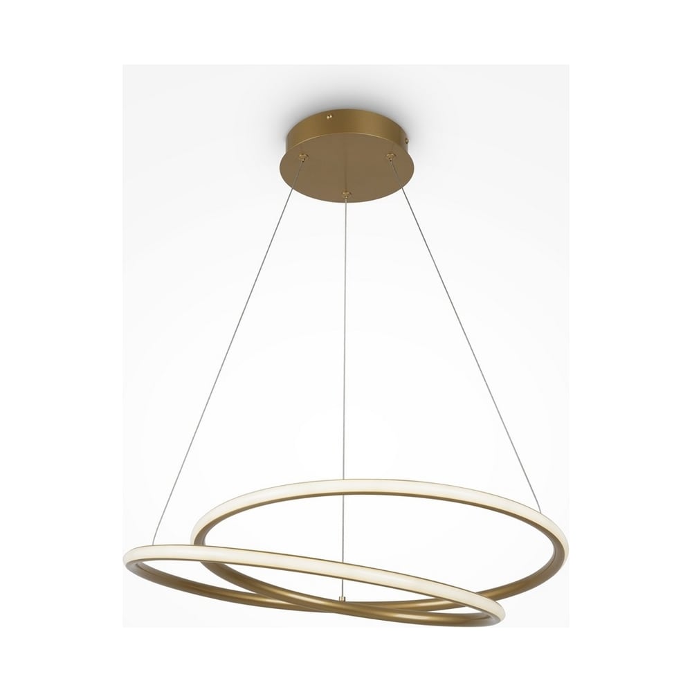 Изображение товара Подвесной светильник MAYTONI Nola из алюминия и латуни, современный дизайн, встроенные LED, диаметр