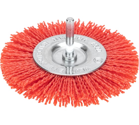 Изображение товара Щетка дисковая для дрели, нейлоновая проволока с абразивным покрытием, 100 мм KRANZ KR-91-1233