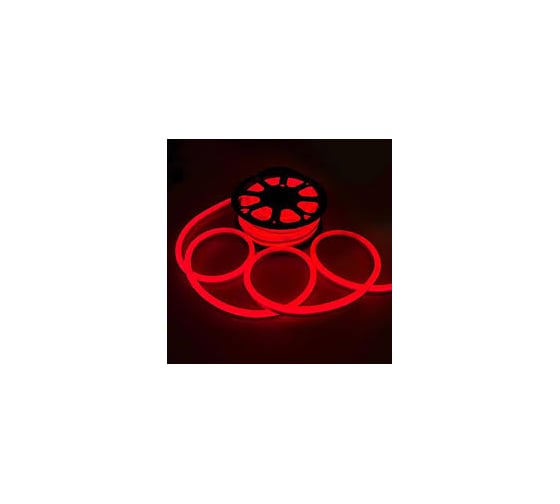 Изображение товара Лента светодиодная Гибкий неон General Lighting Systems, GLS-2835-120-9.6-220-NL-IP67-R 9,6Вт/м 120диод/м 220В 8мм IP67 красный катушка 50м 504213