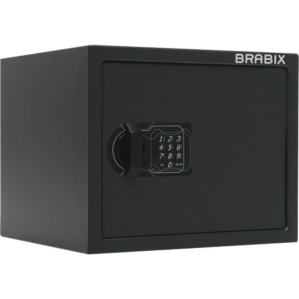 Купить Офисный мебельный сейф BRABIX, SF-280EL, черный, сталь