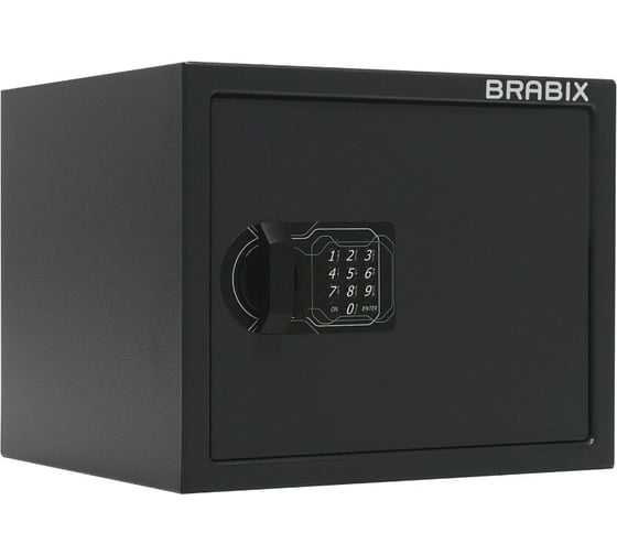 Изображение товара Офисный мебельный сейф BRABIX SF-280EL 280х350х300 мм, электронный замок, черный 291149
