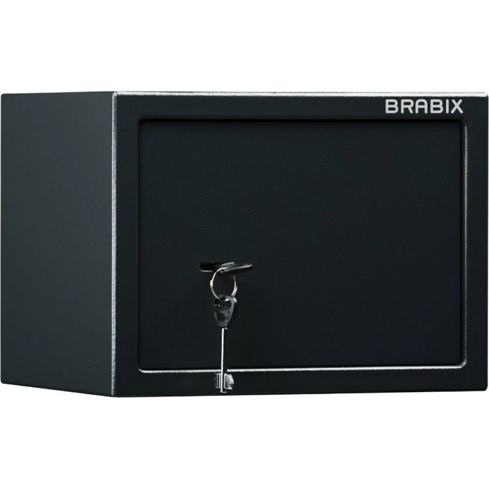 Купить Офисный мебельный сейф BRABIX, SF-230KL, черный, сталь