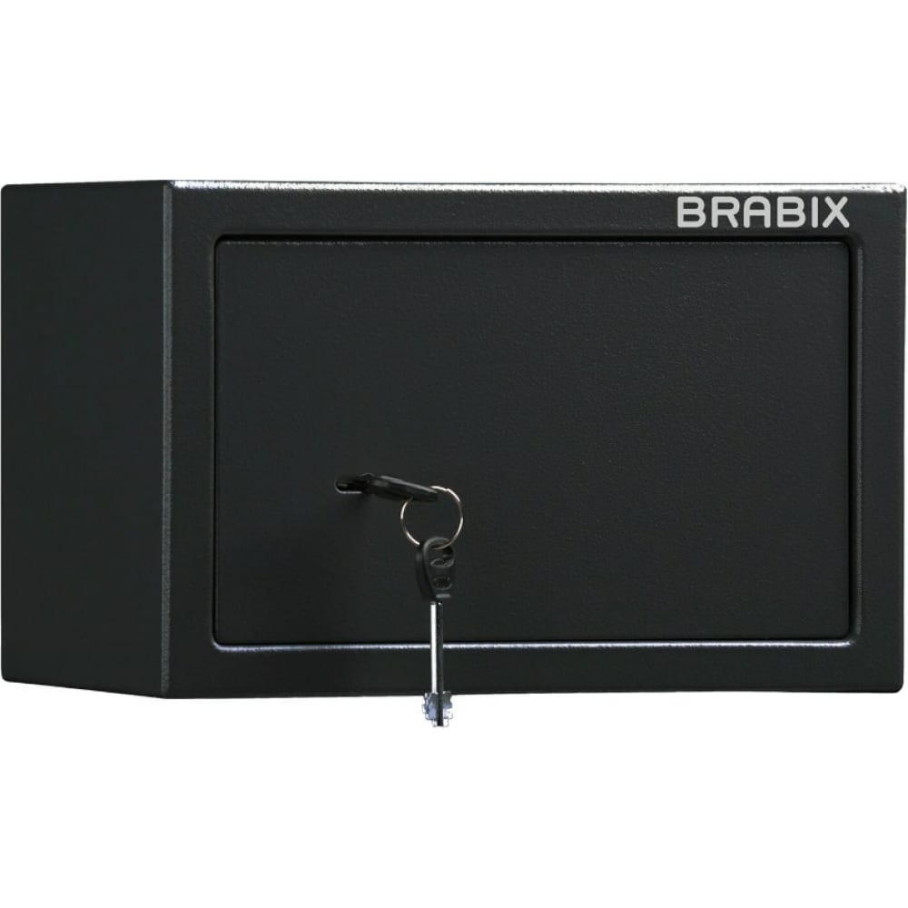 Купить Офисный мебельный сейф BRABIX, SF-200KL, черный, сталь