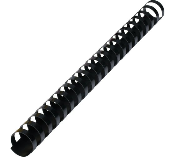 Изображение товара Пластиковые пружины для переплета BRAUBERG 50 шт., черные 530926