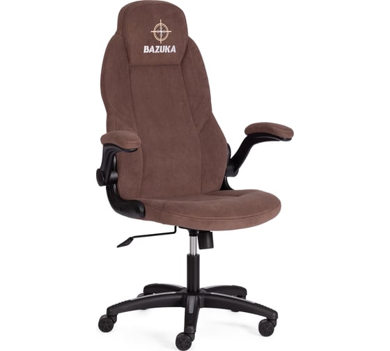 Изображение товара Кресло Tetchair BAZUKA флок, коричневый, 6 21155