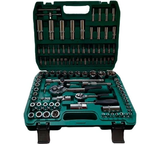 Изображение товара Набор инструмента ½ дюйма и ¼ дюйма EDON MTB-108 (108 предметов) 20421