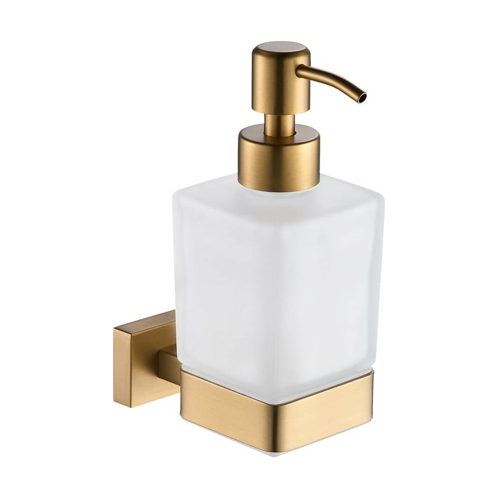 Изображение товара Дозатор жидкого мыла Shevanik SG5644G настенный золото 0,2л габариты 160мм