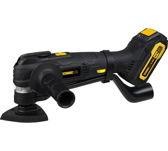 Изображение товара Аккумуляторный реноватор TECHNICOM 20В, 2Ач, 5000-20000 кол/мин, 6 скоростей, 3° угол колебания TC-CM620