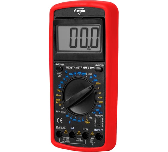 Изображение товара Мультиметр Elitech ММ 350Н 204883