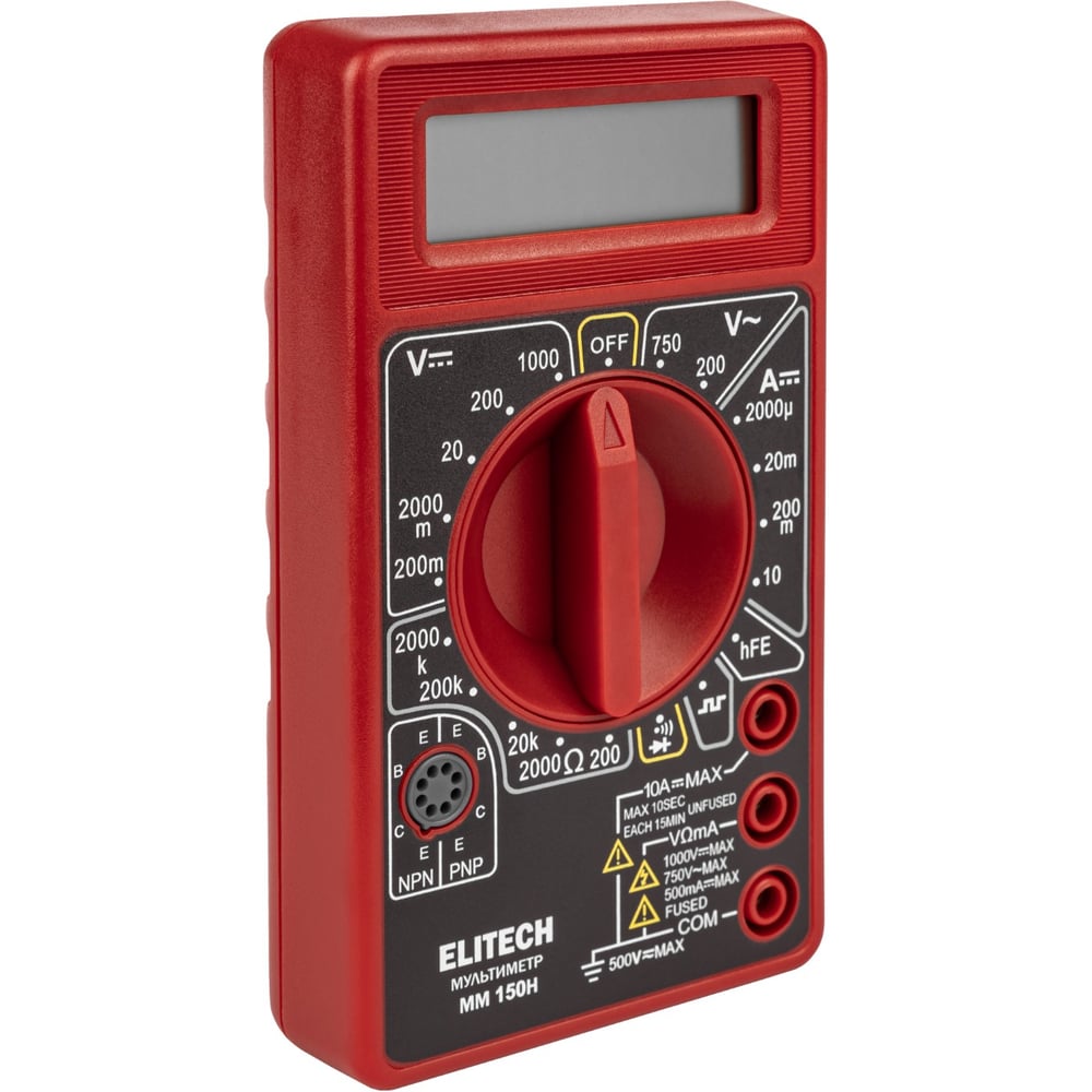 Изображение товара Мультиметр Elitech ММ 150Н 204881