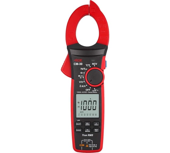 Изображение товара Токоизмерительные клещи RGK CM-30 с поверкой 721340