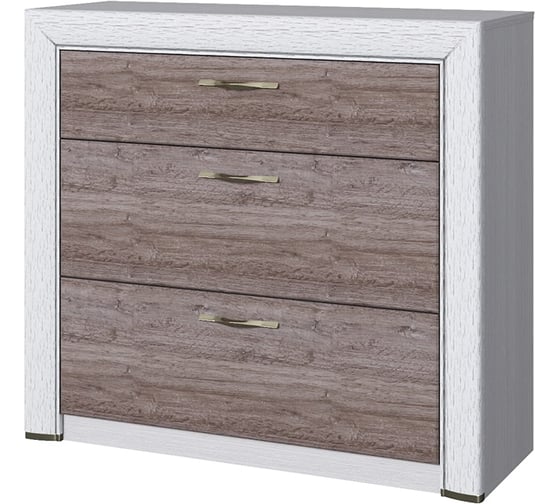 Изображение товара Комод Anrex 3S, OLIVIA, цвет вудлайн крем/дуб анкона 645298