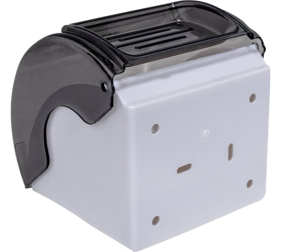 Изображение товара Диспенсер для туалетной бумаги в стандартных рулонах ЛАЙМА тонированный серый 605044