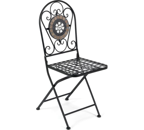 Изображение товара Стул Tetchair Secret de Maison VICENZA (mod. PL08-7451RV) 2 шт, металл, 36x35x91 см, черный /плитка "калейдоскоп" 14069