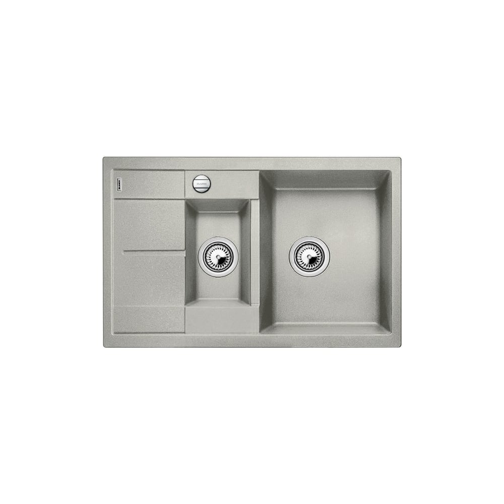 фото Мойка blanco metra 6s compact silgranit жемчужный, с клапаном автоматом 520576