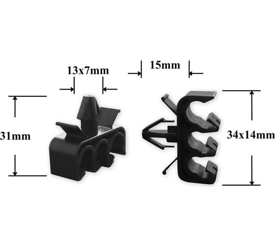 Изображение товара Автокрепеж для Lexus Toyota 10 шт 9094901D15 КрепАвто 1007