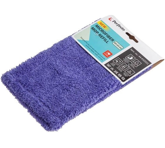 Изображение товара Сменная насадка для швабры PERFECTO LINEA из микрофибры, лиловая 44-432021