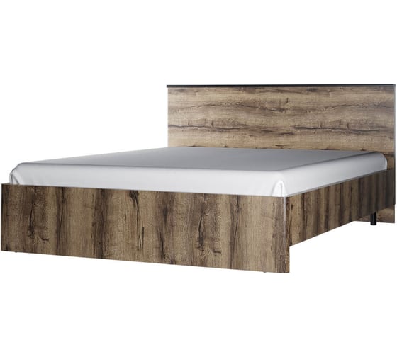 Изображение товара Кровать Anrex 160, JAGGER, цвет дуб монастырский/черный 662491