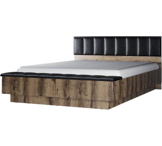 Изображение товара Кровать Anrex 160М с подъемником, JAGGER, цвет дуб монастырский /черный 662514