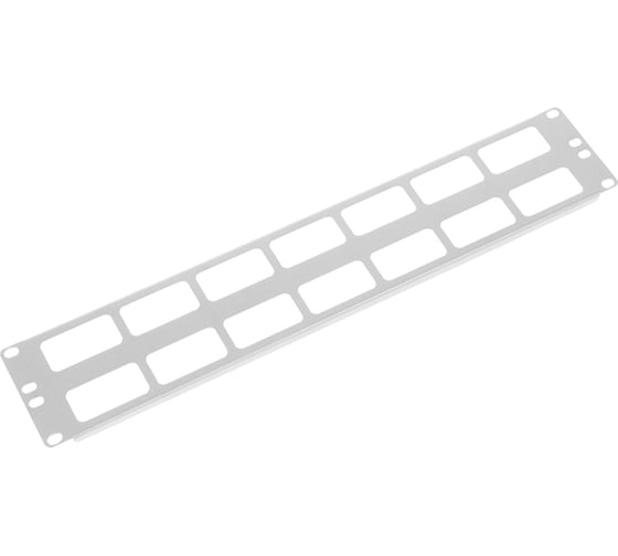 Изображение товара Кабельный горизонтальный органайзер ЦМО 19, 2U с окнами для кабеля ГКО-О-2