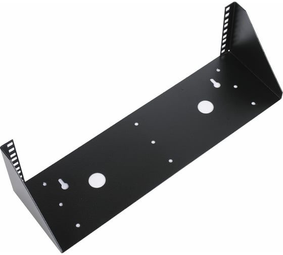 Изображение товара Настенный вертикальный кронштейн ЦМО 4U, черный КНО-В-4U-9005