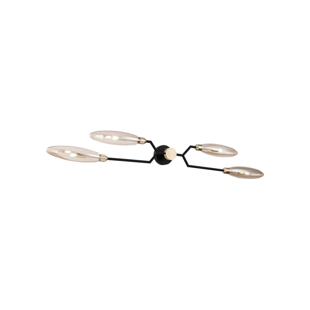 Изображение товара Настенный светильник MAYTONI Ventura 4 лампы в золото для интерьера лофт