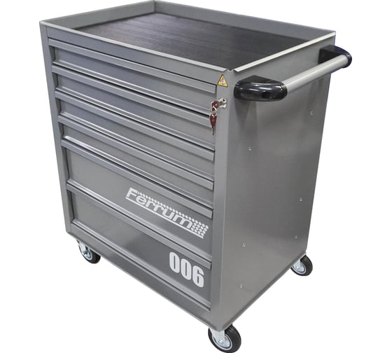 Изображение товара Тележка инструментальная FERRUM с 6 ящиками, серый металлик 02.006L-9007