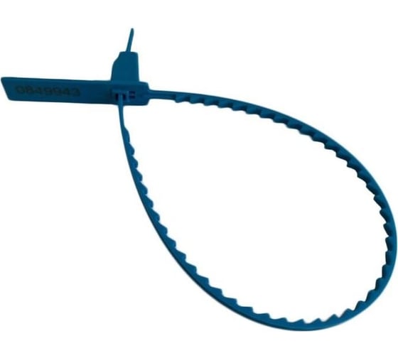 Изображение товара Пломба ООО Комус пластиковая, номерная, одноразовая, 200мм, синий, узкие, 1000штук/упаковка 1083413