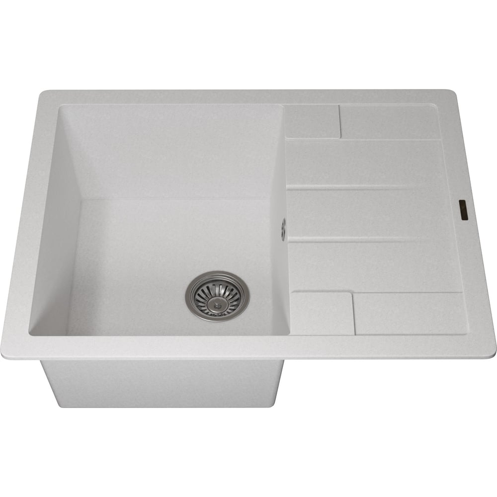 Изображение товара Кухонная кварцевая мойка Uperwood Quartz UPD-03_01 прямоугольная белая